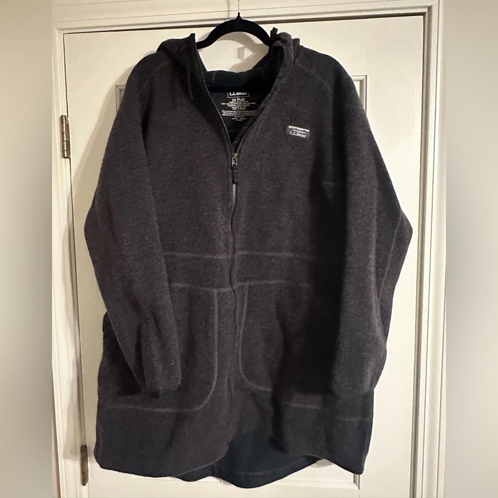 LL Bean WoolTek Coat Women's Plus
Size: 2x 
Color: Charcoal Heather